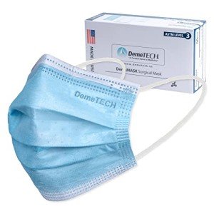 DEMETECH Level 3 Disposable Face Masks, 50 Pack
