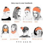 YONUF Women's Medical Headbands with Buttons - 4 Pack