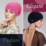 Geyoga 10 Soft Bouffant Caps with Buttons