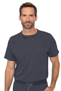 Med Couture RothWear Men's Candence One Pocket Top - Gray
