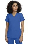 Women’s Royal Blue Scrubs Set - 2 Pocket V-Neck