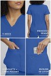 Women’s Royal Blue Scrubs Set - 2 Pocket V-Neck