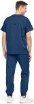 MediChic Men's Stretch V-Neck Scrub Jogger Set