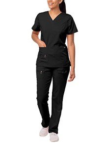 Adar Pro Breakthrough Plus Women's Scrub Set, Black