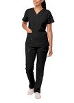 Adar Pro Breakthrough Plus Women's Scrub Set, Black