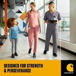 Carhartt Women's Navy Cross-Flex Utility Scrub Pant