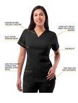 Adar Pro Breakthrough Plus Women's Scrub Set, Black