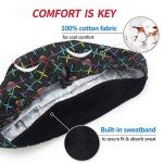 Adjustable Bouffant Caps with Button - 2 Pack