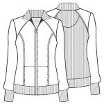 Women's Infinity Cherokee Zip Front Scrub Jacket - Black