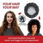 Adjustable Bouffant Caps with Button - 2 Pack