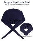 Satinior Women's Adjustable Bouffant Sweatband Cap - Navy