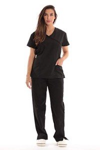 Just Love Women's Black Medical Scrub Set