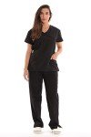 Just Love Women's Black Medical Scrub Set