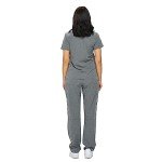 Monarch Women’s Stretchy Scrub Set - Heather Grey