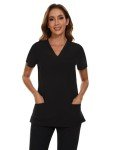 CozyFit Women's Stretch V-Neck Scrubs Set
