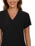 CozyFit Women's Stretch V-Neck Scrubs Set