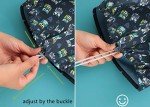 Women's Owl Print Bouffant Scrub Cap for Long Hair