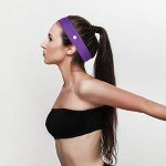 16 Pack Elastic Headbands with Buttons for Nurses