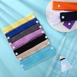 16 Pack Elastic Headbands with Buttons for Nurses