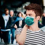 Green Disposable Face Masks with Elastic Ear Loops - 50PCS