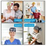 Adjustable Women's Bouffant Scrub Caps with Ponytail Pouch