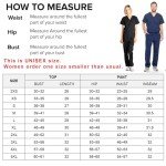 Unisex Black Medical Scrub Set for Men and Women