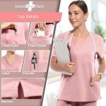 Women's Slim Fit Tech Scrubs Set - V-Neck & Joggers
