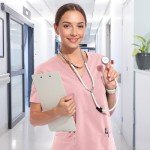 Women's Slim Fit Tech Scrubs Set - V-Neck & Joggers