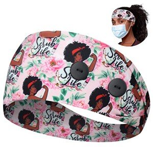 Comfortable Headbands with Buttons for Mask Wearers