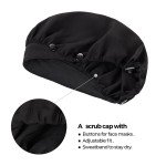 CozyFit Adjustable Scrub Caps for Men and Women
