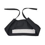 Black Solid Scrub Cap for Healthcare Professionals