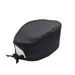 Black Solid Scrub Cap for Healthcare Professionals
