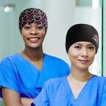 Heart Style Adjustable Nurse Scrub Caps - 4 Pack