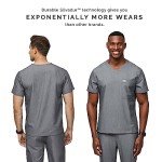 FIGS Men's Leon Scrub Top - 3 Pockets, Graphite