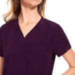 CozyFit Women’s Curved V-Neck Scrub Set - XXL