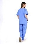 WODIN Unisex V-Neck Scrubs Set - Ceil Blue