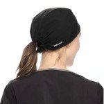 Unisex Black Dagacci Medical Scrub Cap