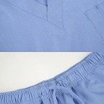 WODIN Unisex V-Neck Scrubs Set - Ceil Blue