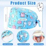 Maiteenly Adjustable Satin-Lined Scrub Caps - 6 Pack
