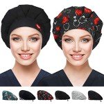 Adjustable Bouffant Caps with Sweatband - 2 Pack