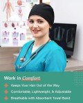3-Pack Adjustable Medical Scrub Caps for All
