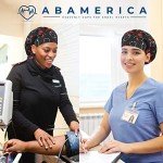 Adjustable Bouffant Caps with Sweatband - 2 Pack