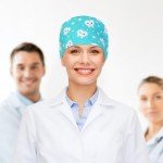 4 Colorful Scrub Caps with Sweatband for Nurses