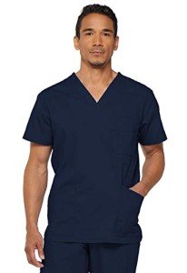 Dickies Big & Tall V-Neck Scrub Top - Navy 3X