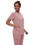 Women's V-Neck Scrub Top & Jogger Pants Set