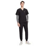 Men's Classic V-Neck Scrub Top & Jogger Pants