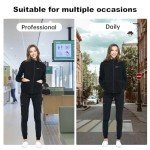 Dagacci Unisex Fleece Warm-Up Jacket, Black