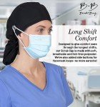 Bouffant Scrub Cap for Women with Ponytail