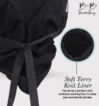 Bouffant Scrub Cap for Women with Ponytail