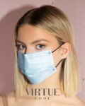 VIRTUE CODE Colorful 3-Ply Disposable Face Masks - 50 Pack